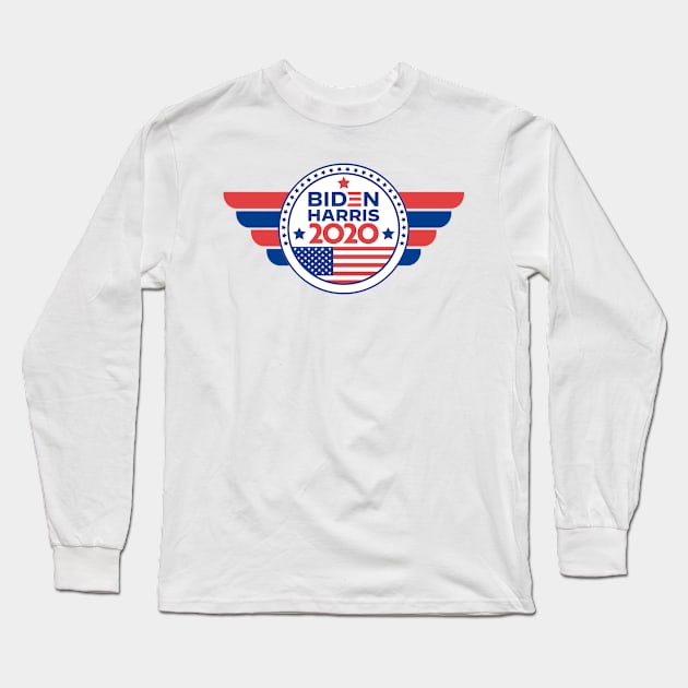 Biden Harris 2020 Long Sleeve T-Shirt by MZeeDesigns